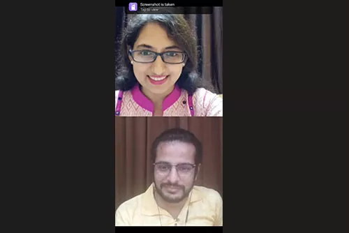 Shraddha Shah With Ojas Rawal