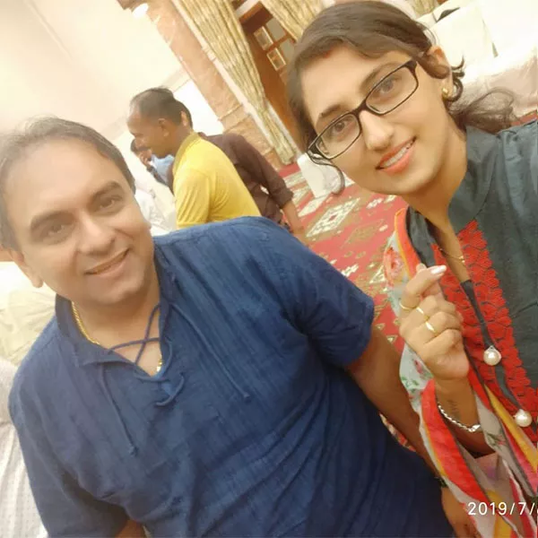 Shraddha Shah with Jay Vasavda